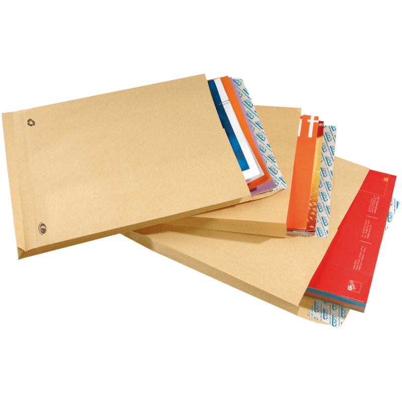 GPV enveloppes à fenêtre C4, brun, 229×324 mm, 50 pcs